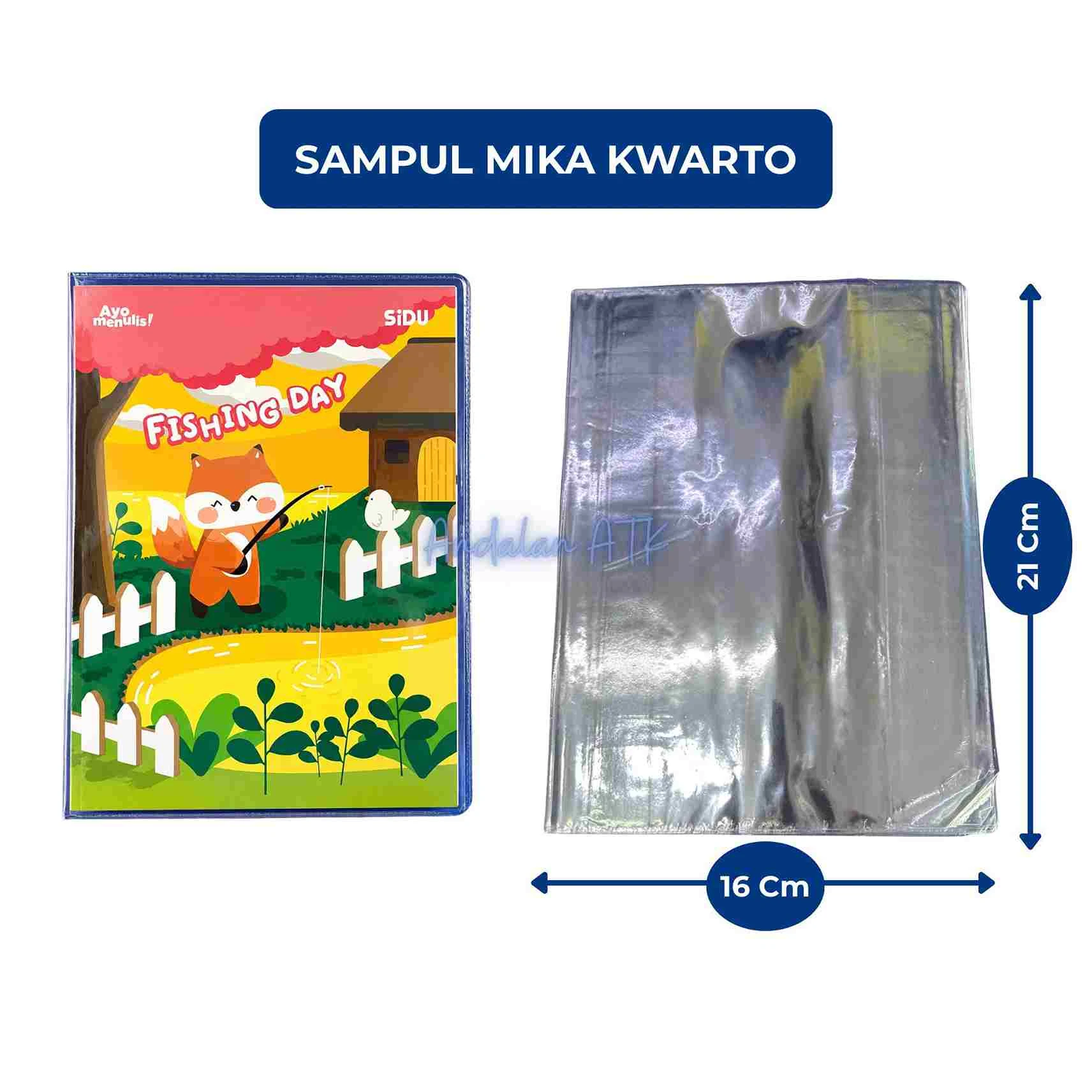 Sampul Buku Mika Plastik Isi 10 Lembar / Sampul Mika / Sampul Plastik